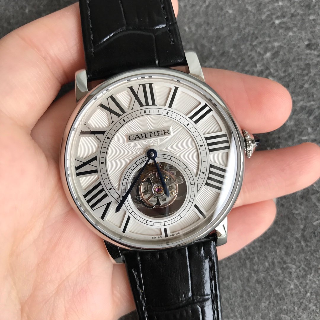 Rotonde De Cartier Tourb SS/LE White BBR Asia Tourb – Image 9