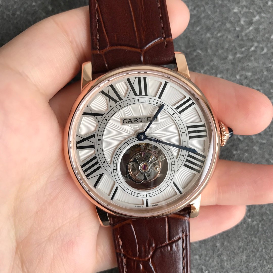 Rotonde De Cartier Tourb RG/LE White BBR Asia Tourb – Image 9