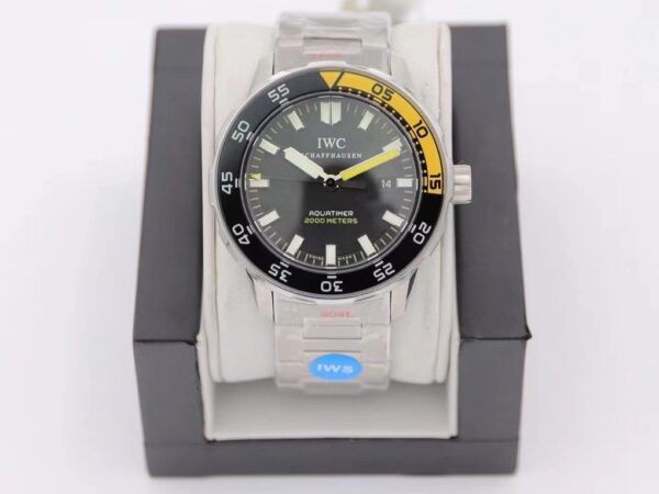 Aquatimer Automatic SS RSF 1:1 Best Edition Black/Yellow Dial on SS Bracelet A2892