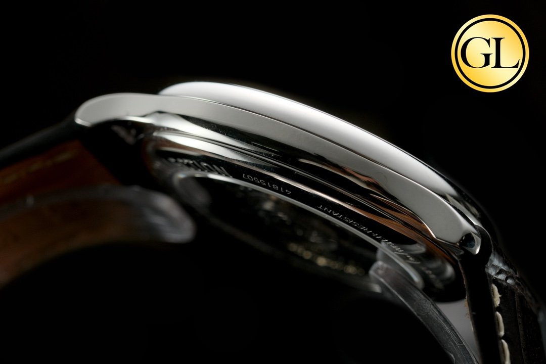 Longines Master Series 38.5mm 1:1 Best Edition Black dial On Leather Strap – Image 6