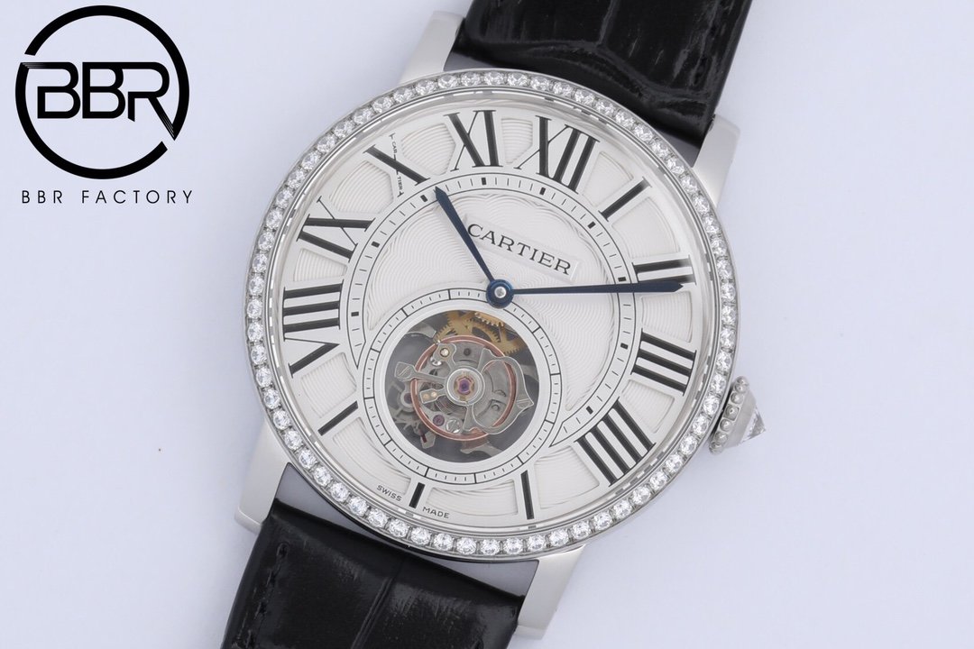 Rotonde De Cartier Tourb Full Diamond SS/LE White BBR Asia Tourb – Image 5