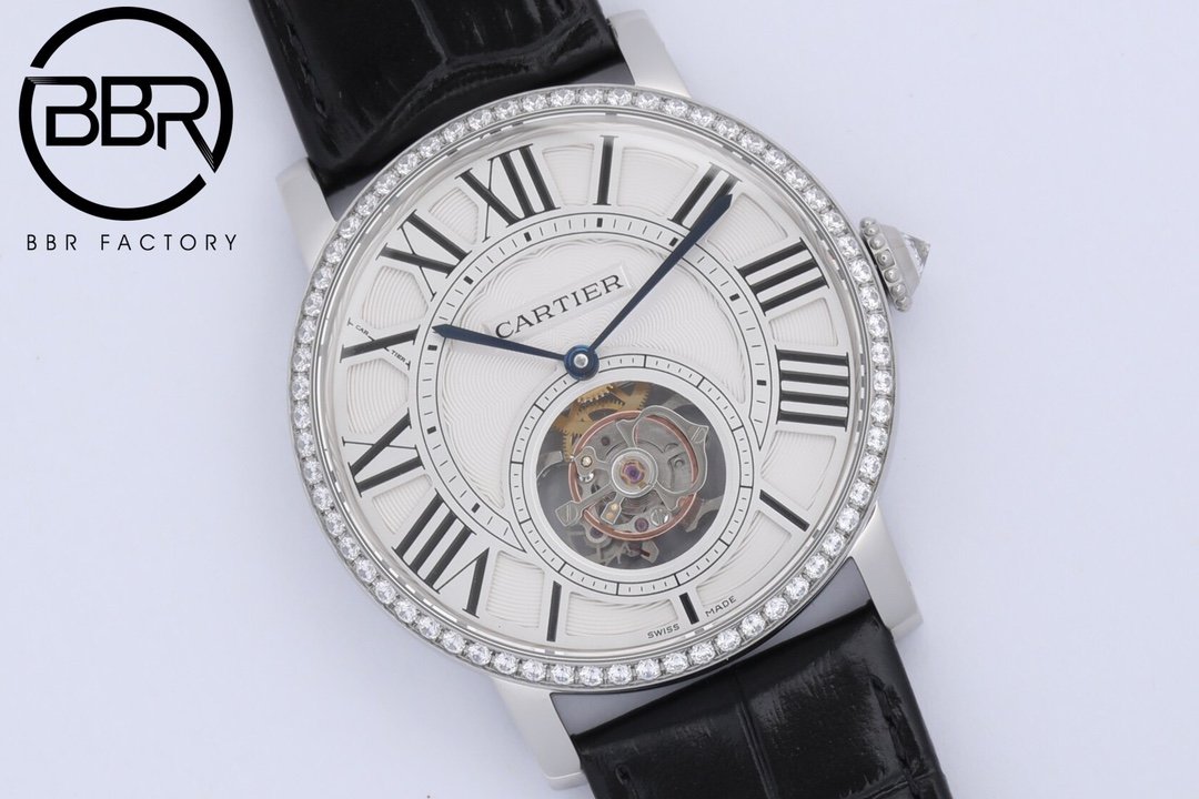 Rotonde De Cartier Tourb Full Diamond SS/LE White BBR Asia Tourb – Image 6
