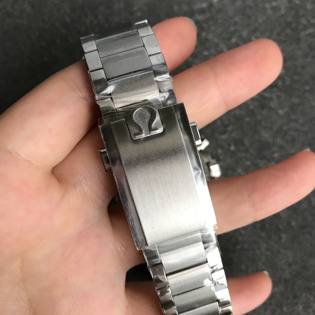 Speedmaster SS Black Snoopy OMF 1:1 Best Edition White Dial on SS Bracelet Manual Winding Chrono Movement – Image 7