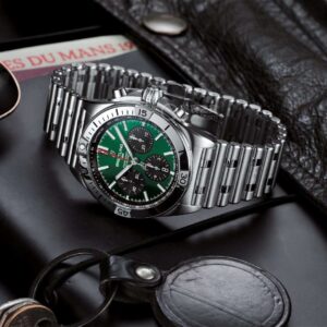 Chronomat B01 42mm SS TF 1:1 Best Edition Green Dial on SS Bracelet A7750 - Image 7