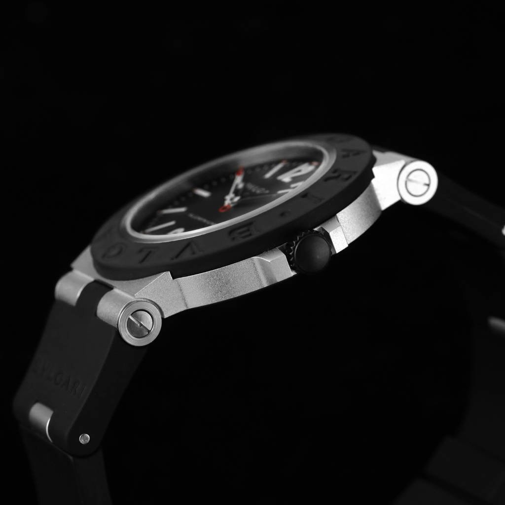 BVLGARI 40mm BVF Best Edition White Dial on Black rubber A2892 – Image 9