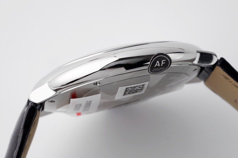 Ballon Bleu 42mm SS AF 1:1 Best Edition White Texture Dial on Black Crocodile Strap A2892 – Image 3