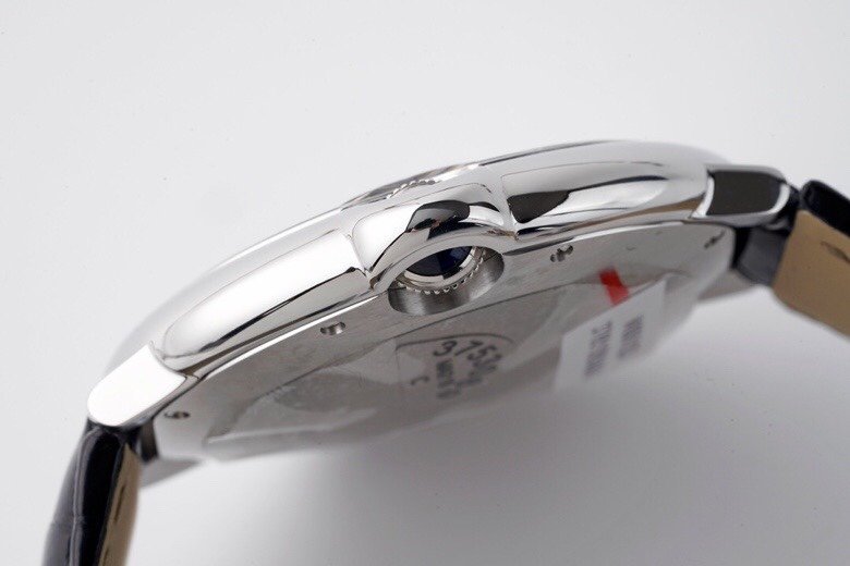 Ballon Bleu 42mm SS AF 1:1 Best Edition White Texture Dial on Black Crocodile Strap A2892 – Image 8