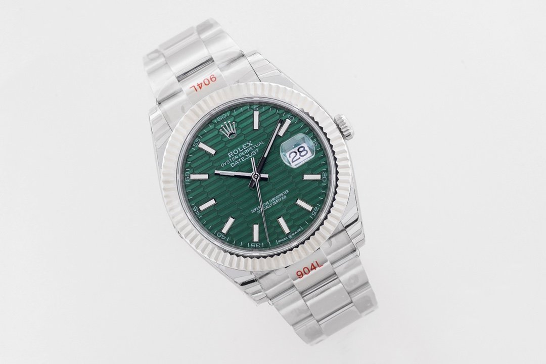DateJust2 41mm Oys SS/SS Green-M/Stk EWF A3235 – Image 3