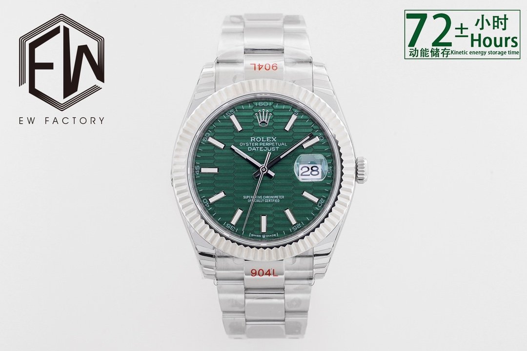 DateJust2 41mm Oys SS/SS Green-M/Stk EWF A3235