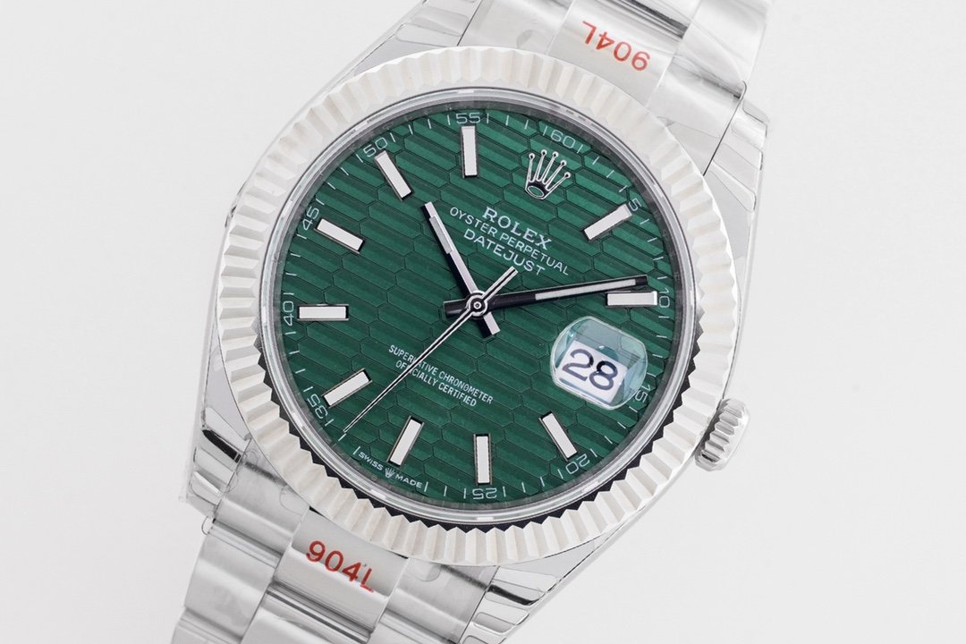 DateJust2 41mm Oys SS/SS Green-M/Stk EWF A3235 – Image 9