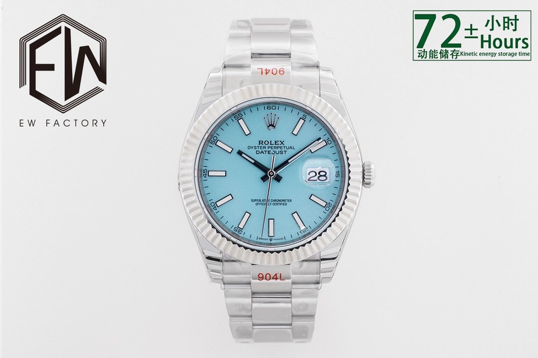DateJust2 41mm Oys SS/SS T-Blue/Stk EWF A3235