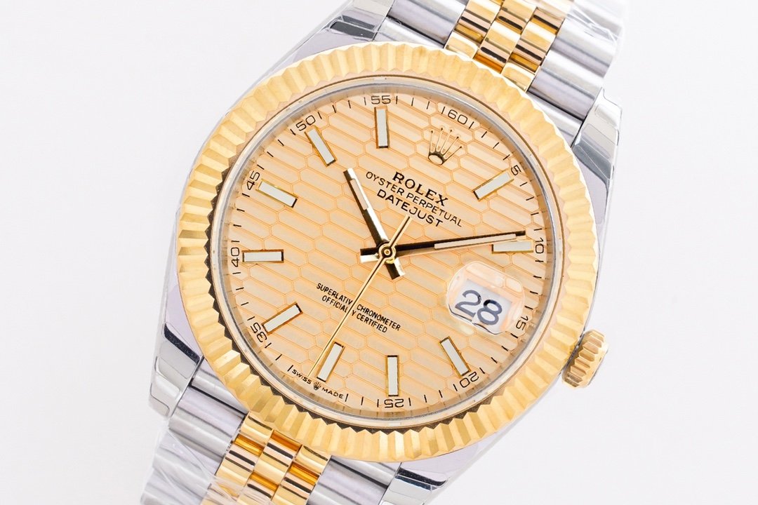 DateJust2 41mm Jub YG/SS Gold/Stk EWF A3235 – Image 3
