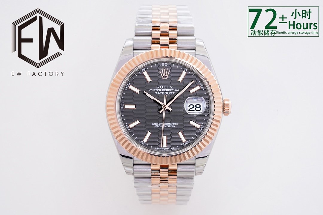 DateJust2 41mm Jub RG/SS Grey/Stk EWF A3235