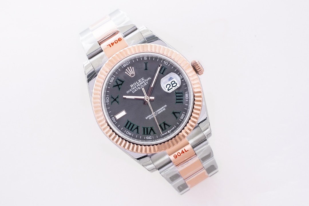 DateJust2 41mm Oys RG/SS Grey/Rmn EWF A3235 – Image 3