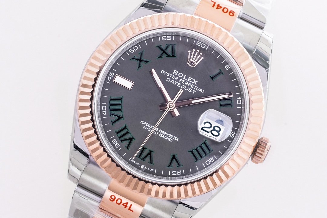 DateJust2 41mm Oys RG/SS Grey/Rmn EWF A3235 – Image 4