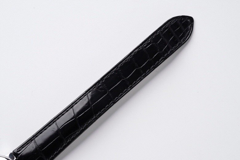 Ballon Bleu 33mm SS AF 1:1 Best Edition White Textured Dial on Black Leather Strap SEIKO NH05A – Image 5