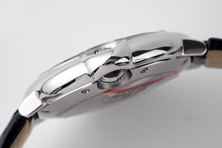 Ballon Bleu 33mm SS AF 1:1 Best Edition White Textured Dial on Black Leather Strap SEIKO NH05A – Image 6