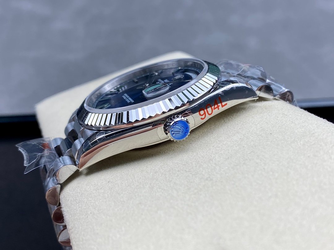 DayDate 40mm SS/SS Blue Roman Flut GMF 904L A3235 – Image 4