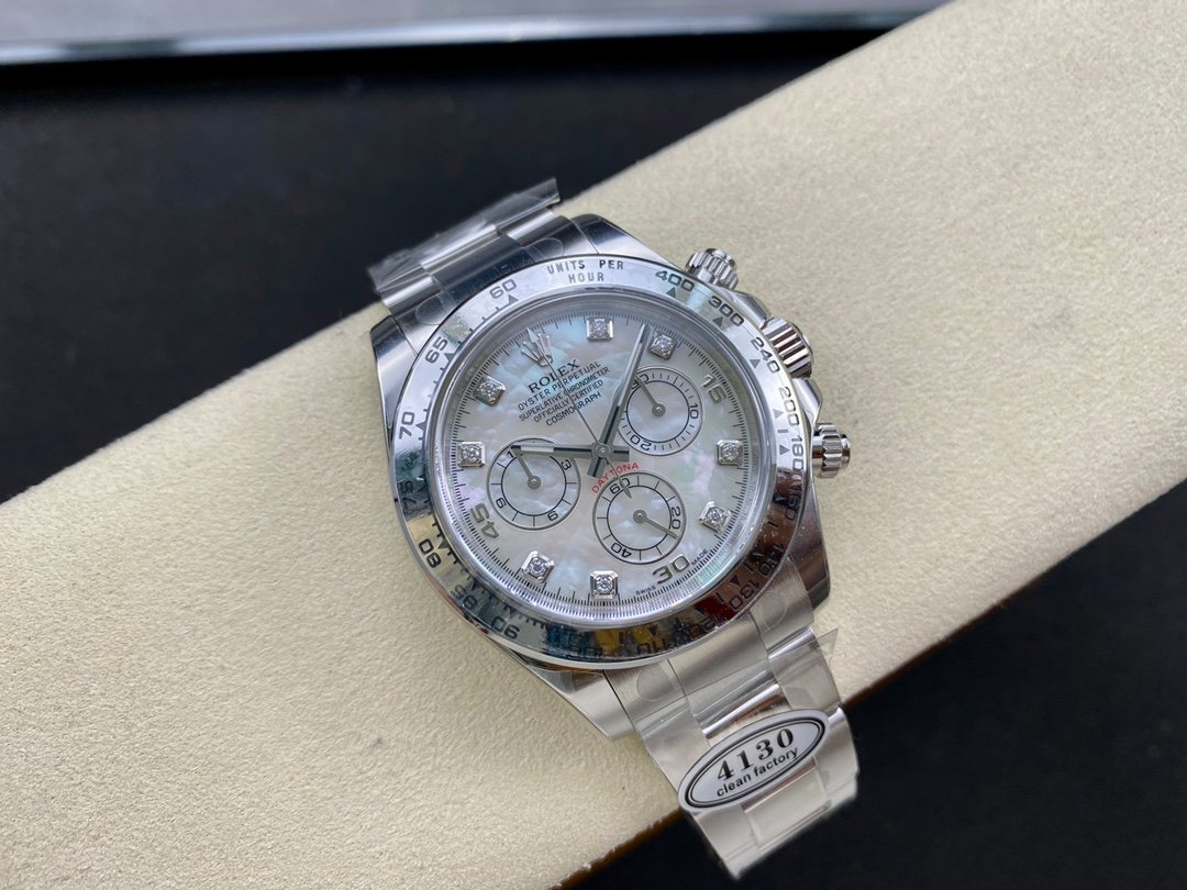 Daytona 116509 SS Clean Factory 1:1 Best Edition marble Dial on SS Oyster Bracelet A4130 – Image 5