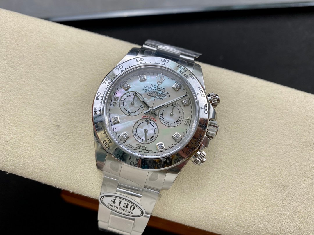 Daytona 116509 SS Clean Factory 1:1 Best Edition marble Dial on SS Oyster Bracelet A4130 – Image 8