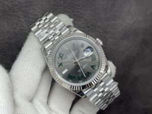 DateJust 41 126334 904L SS VSF 1:1 Best Edition Green Roman Dial on Jubilee Bracelet VS3235 - Image 4