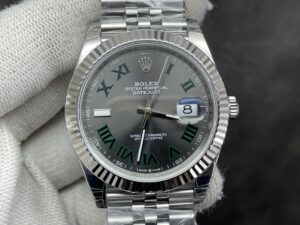 DateJust 41 126334 904L SS VSF 1:1 Best Edition Green Roman Dial on Jubilee Bracelet VS3235 - Image 5