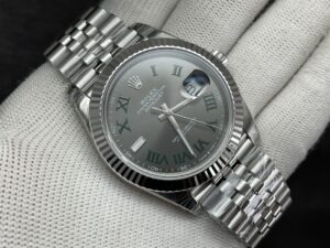 DateJust 41 126334 904L SS VSF 1:1 Best Edition Green Roman Dial on Jubilee Bracelet VS3235 - Image 6