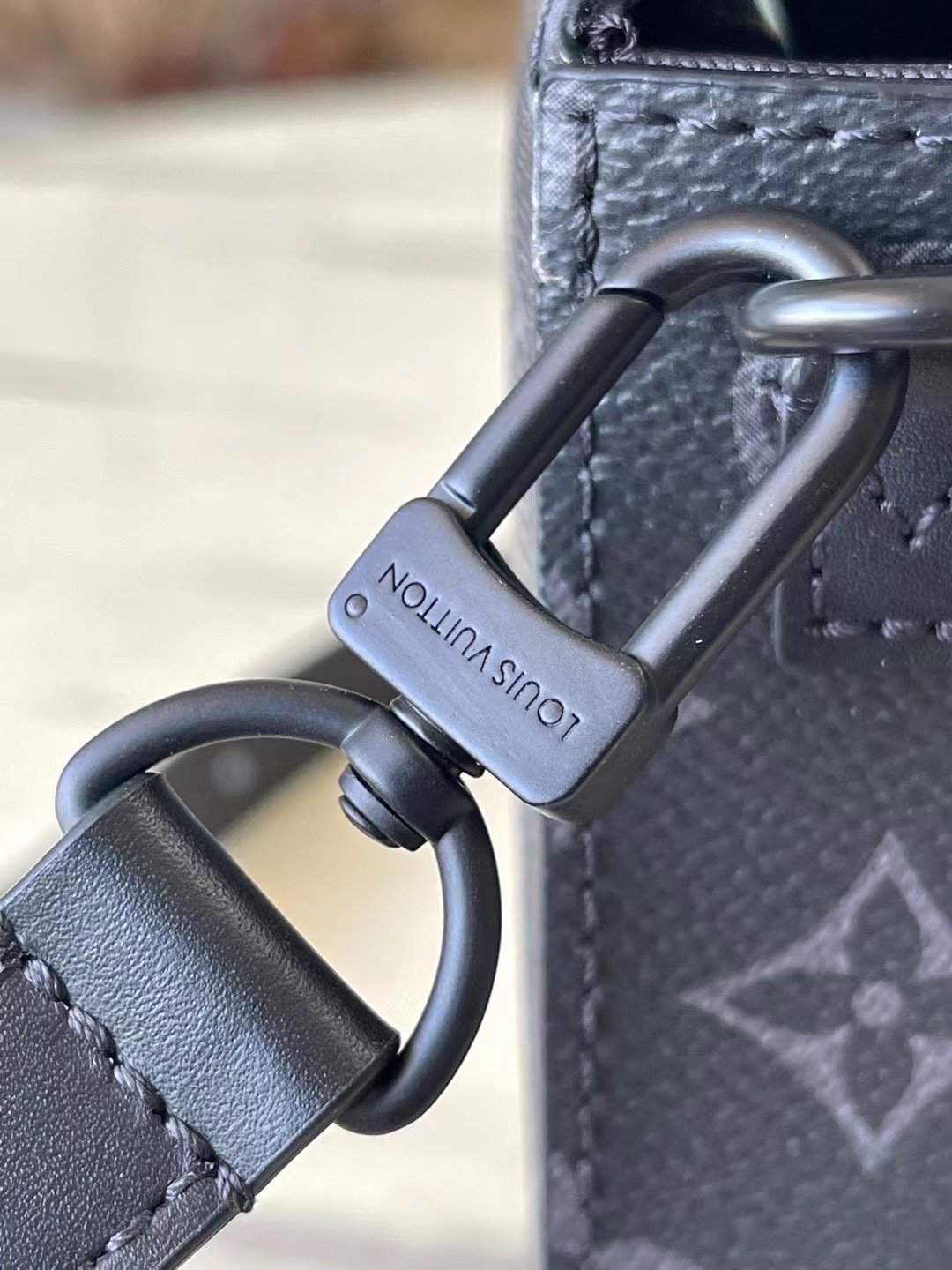 Top original order M82252 black flower new S-Lock Vertical Wearable wallet – Image 6