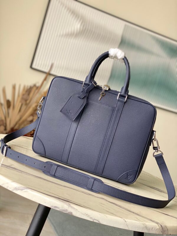 Top original M30975 blue Voyage briefcase