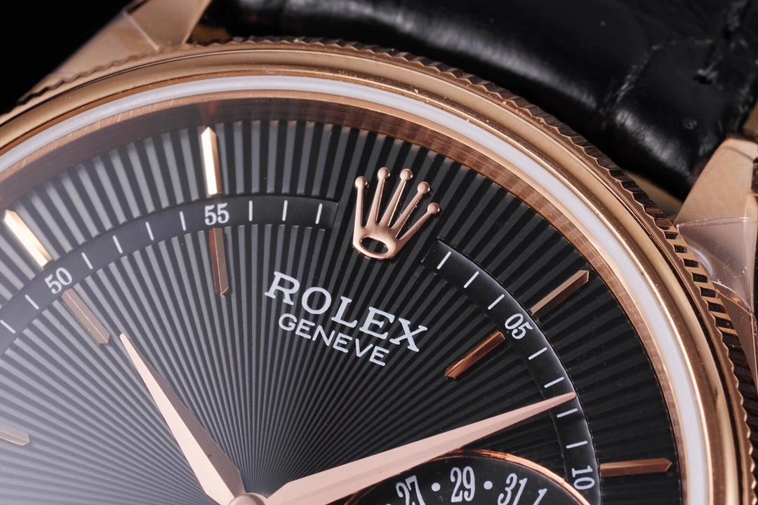 Cellini Date 50515 RG/LE Blk/Stk EWF Asia 3165 – Image 2