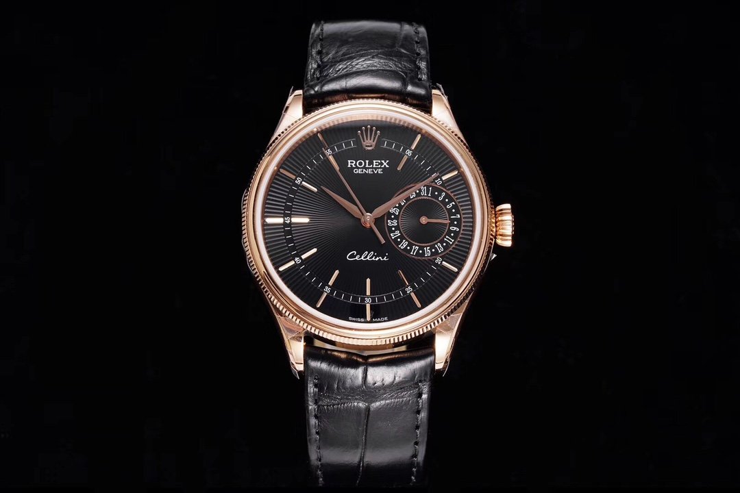 Cellini Date 50515 RG/LE Blk/Stk EWF Asia 3165