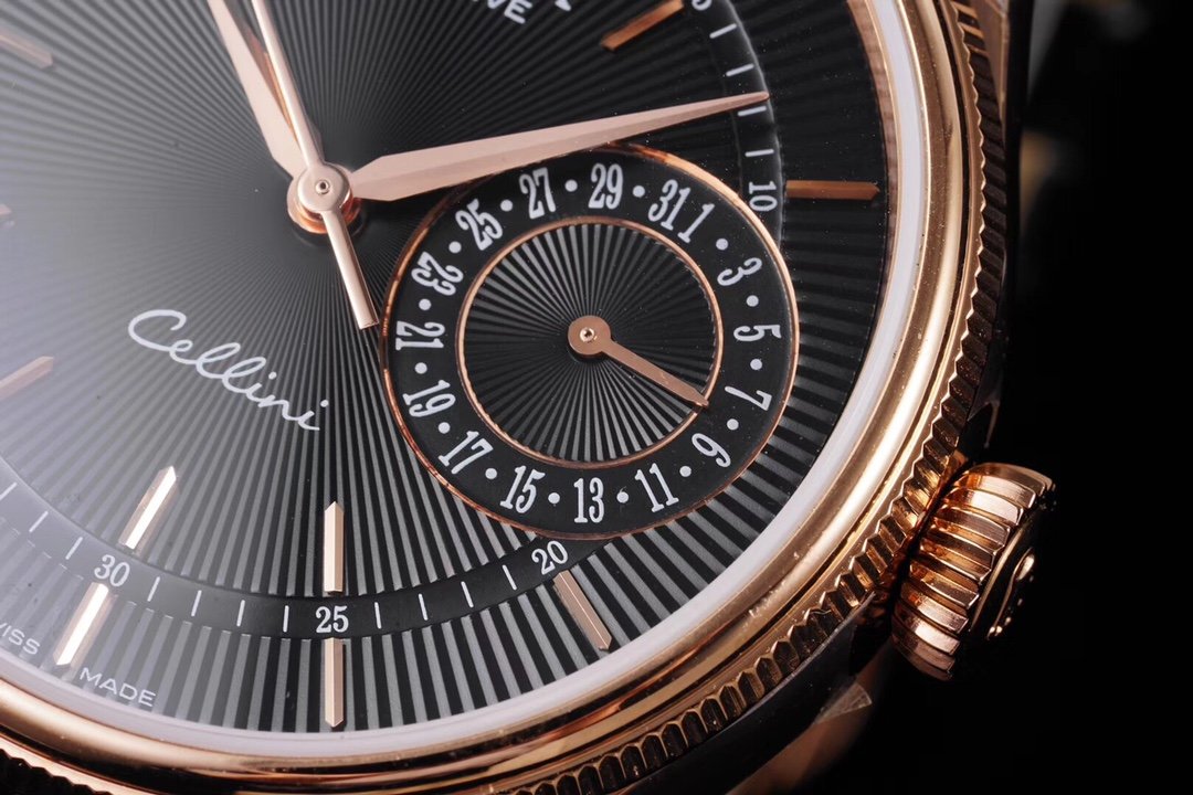 Cellini Date 50515 RG/LE Blk/Stk EWF Asia 3165 – Image 5