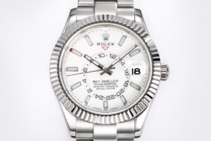 Sky-Dweller 326934 904L SS ZF 1:1 Best Edition White Dial on SS Bracelet A2824 - Image 6