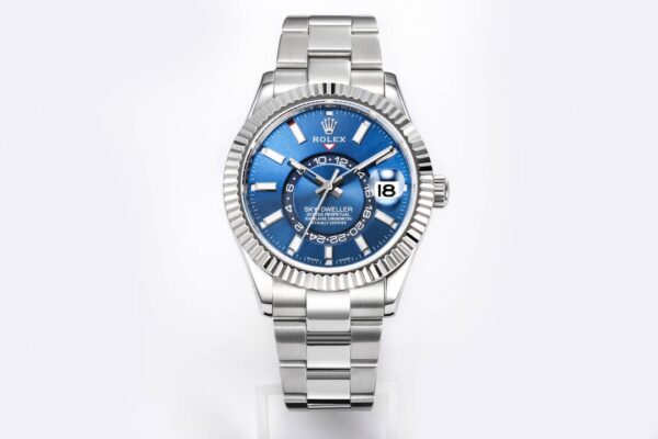 Sky-Dweller 326934 904L SS ZF 1:1 Best Edition Blue Dial on SS Bracelet A2824