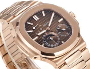 Nautilus 5712 RG PPF 1:1 Best Edition Brown Dial on RG Bracelet A240 - Image 8