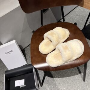 Celine Arc de Triomphe furry slippers - Image 7