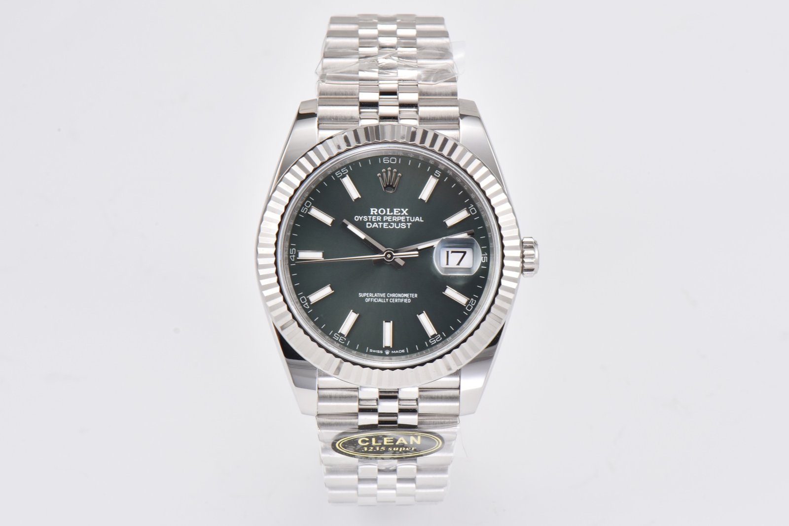 DateJust 126334 904L SS Clean Factory Best Edition Green Dial on Jubilee Bracelet VR3235