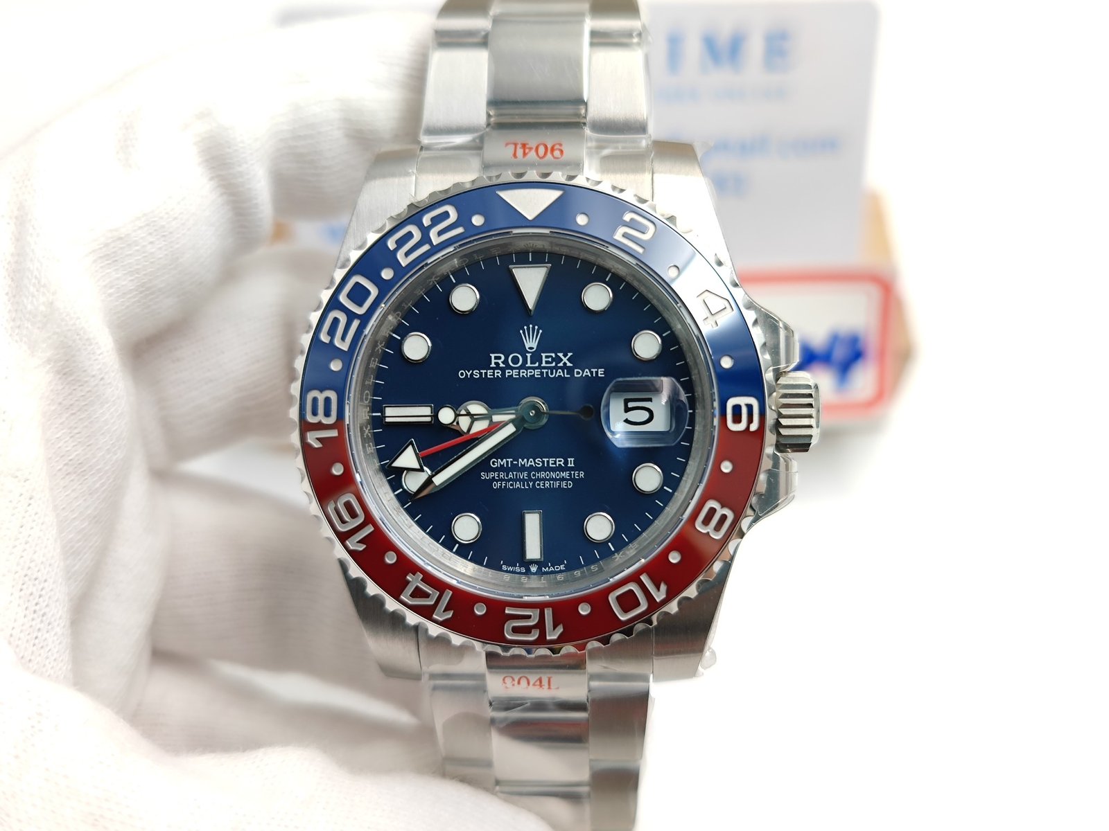 GMT II 126719 Oys 904L SS/SS Blue GMF V5 A3285 CHS
