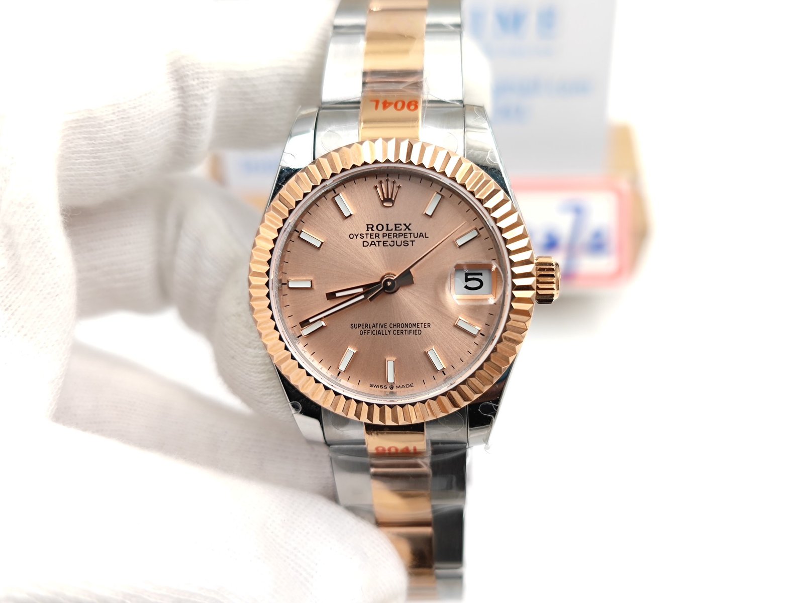 DateJust Midsize 31mm Oys Flt RG/SS RG/Stk GMF A2824