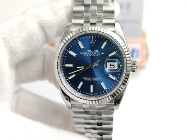 DateJust 36 SS 116234 VSF 1:1 Best Edition 904L Steel Blue Dial on Jubilee Bracelet VS3135