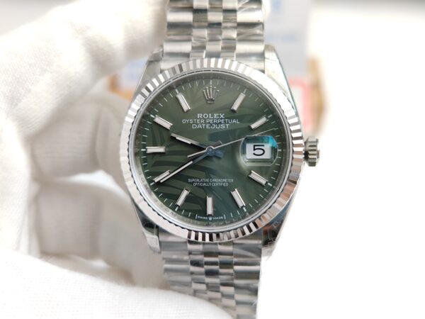 DateJust 36 SS 116234 VSF 1:1 Best Edition 904L Steel Green Leaf Dial on Jubilee Bracelet VS3235