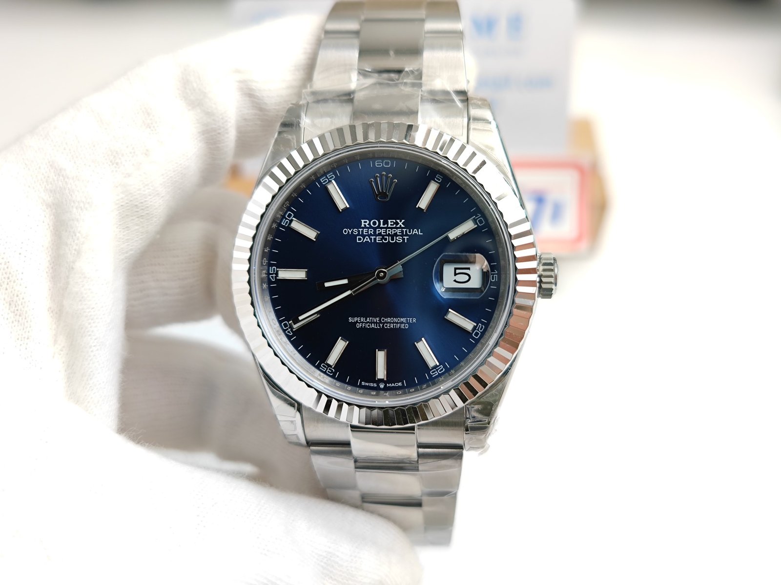 DateJust 41 126334 904L SS VSF 1:1 Best Edition Blue Dial on Oyster Bracelet VS3235