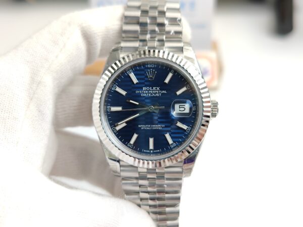 DateJust 41MM 126334 SS VSF 1:1 Best Edition Blue Fluted Dial on SS Jubilee Bracelet VS3235