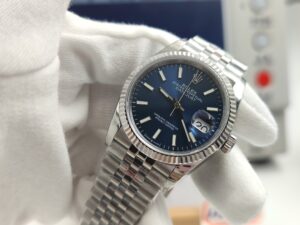 DateJust 36 SS 126234 GMF Best Edition 904L Steel Blue Dial Stick Markers on Jubilee Bracelet A2836 - Image 6