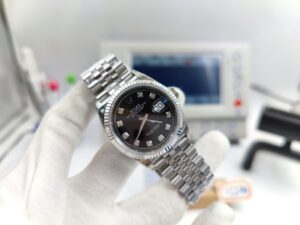 DateJust 36 SS 116234 VSF 1:1 Best Edition 904L Steel Black Diamond Dial on Jubilee Bracelet VS3135 - Image 6