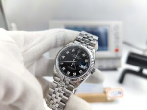 DateJust 36 SS 116234 VSF 1:1 Best Edition 904L Steel Black Diamond Dial on Jubilee Bracelet VS3135 - Image 7