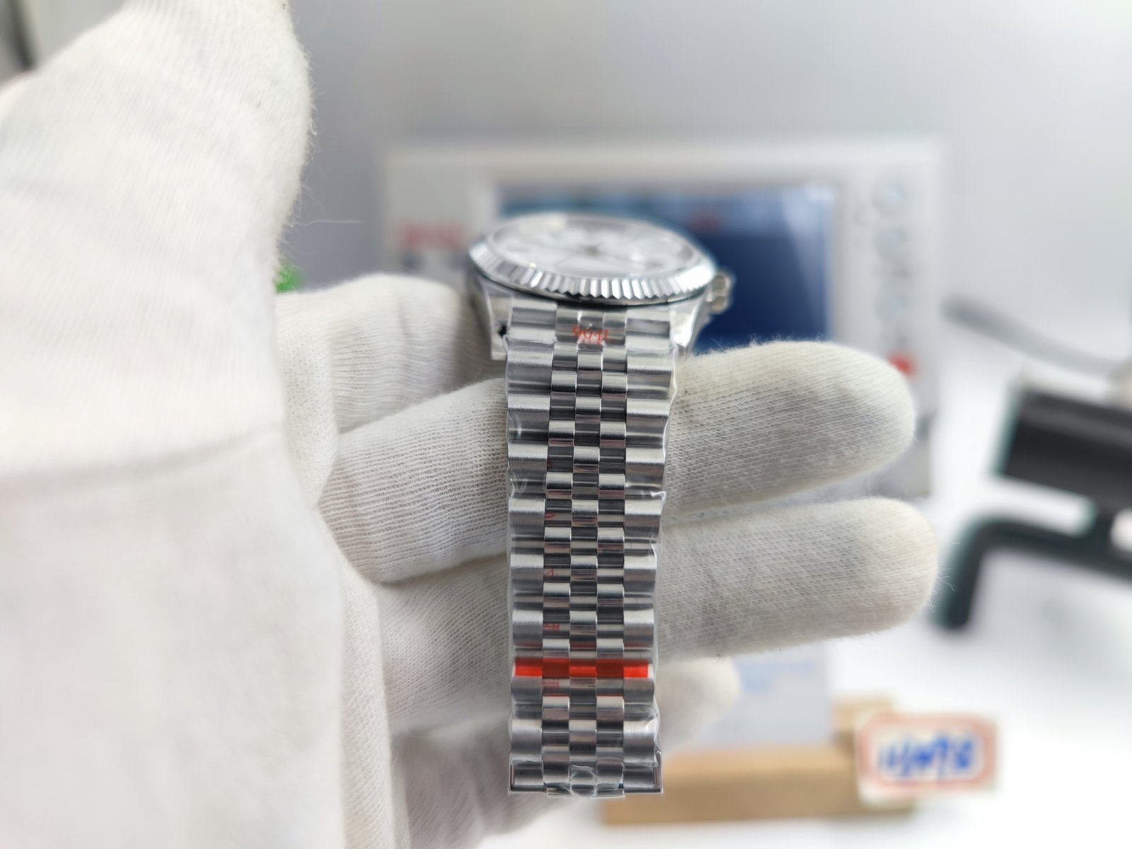 DateJust 36mm Jub Flt 904L SS/SS Wht Stk GMF A3235 – Image 7