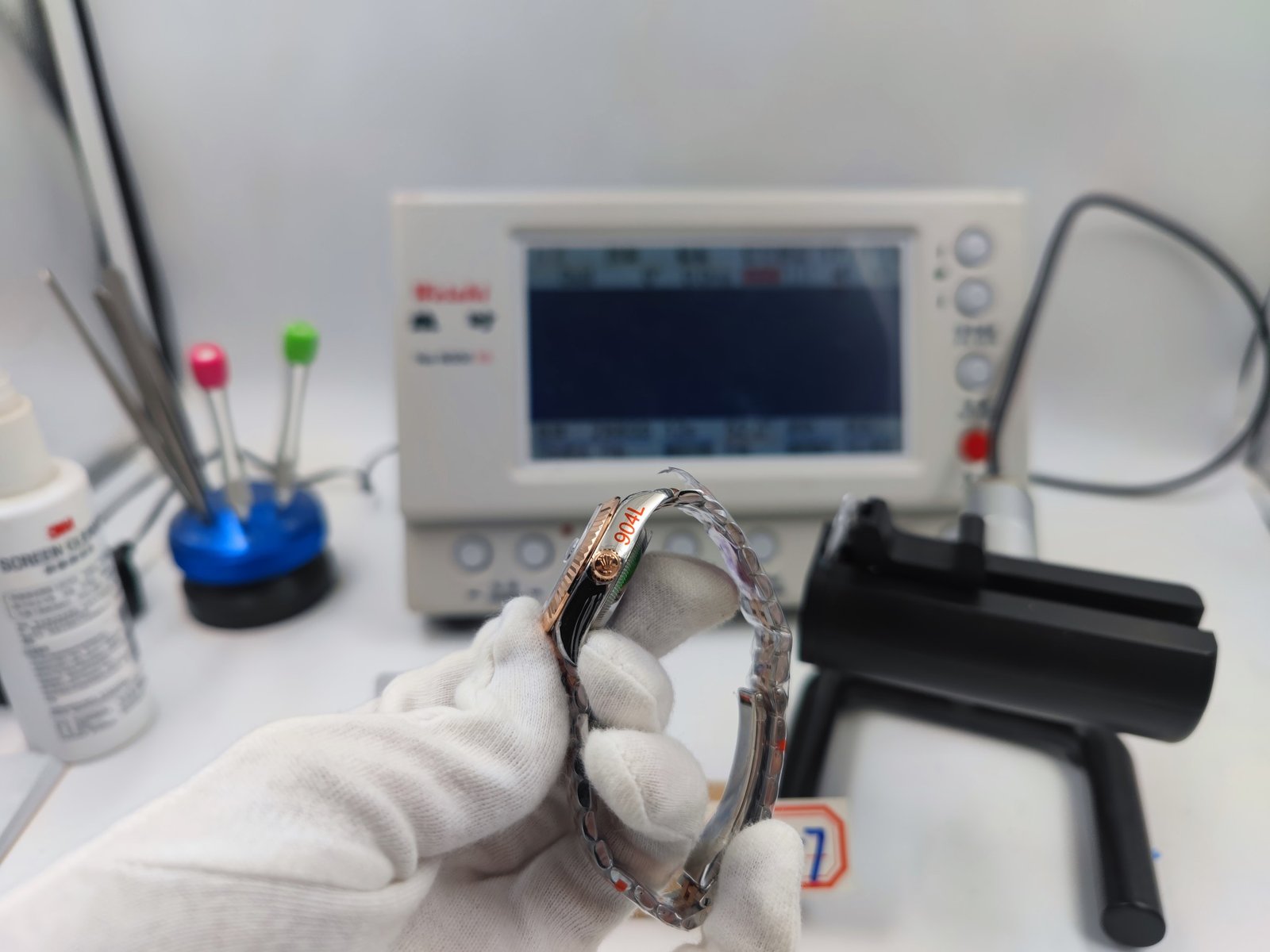 DateJust Ladies 28mm Jub Flt 904L RG/SS Grn/Dia GMF A2671 – Image 7