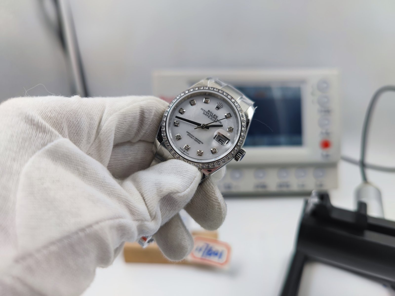 DateJust Midsize 31mm SS/SS Wht MOP Dia BPF Asia 2836 – Image 6