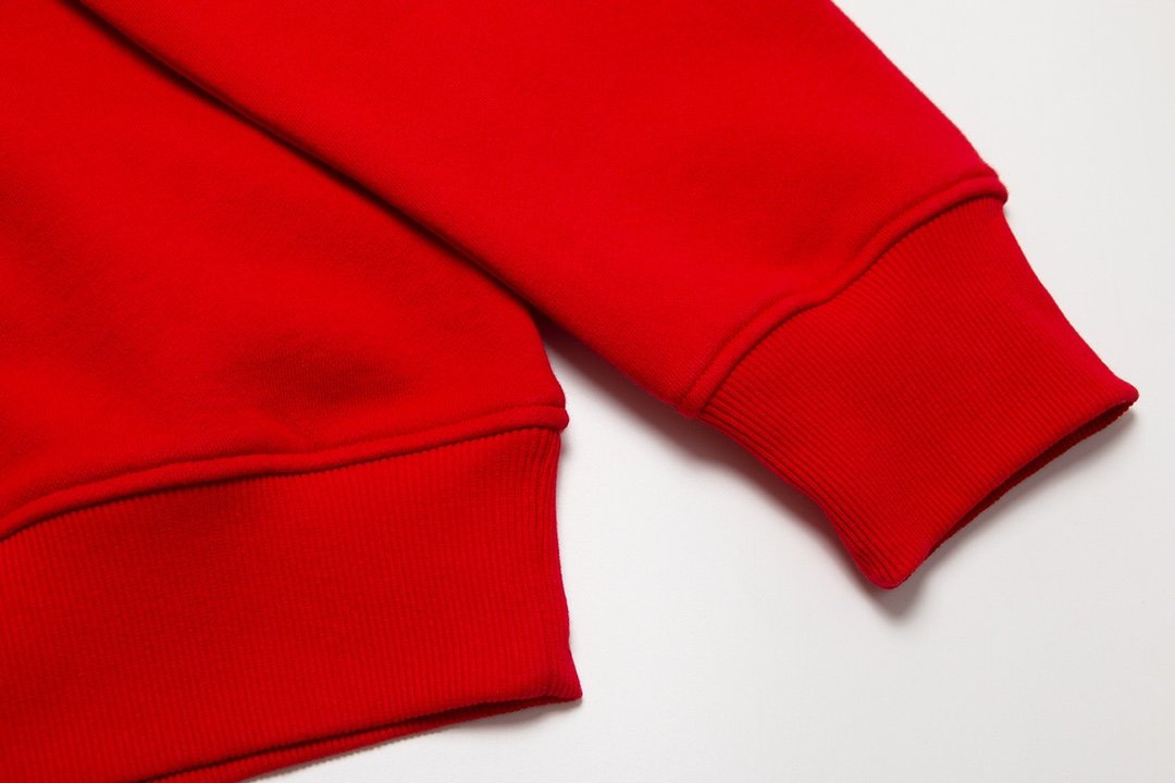 Miumiu red patch logo contrast crew neck sweatshirt – Image 2